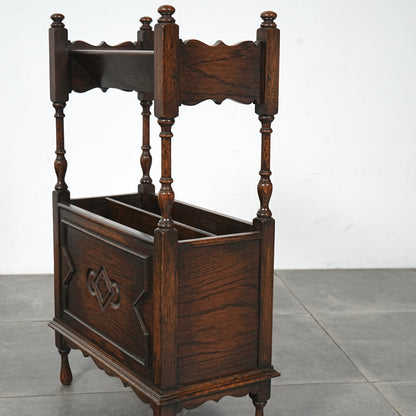 英国アンティーク マガジンラック