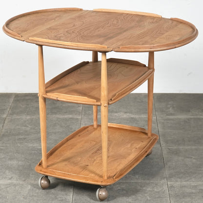 【ERCOL】ヴィンテージ ドロップリーフ トロリー(ワゴン)