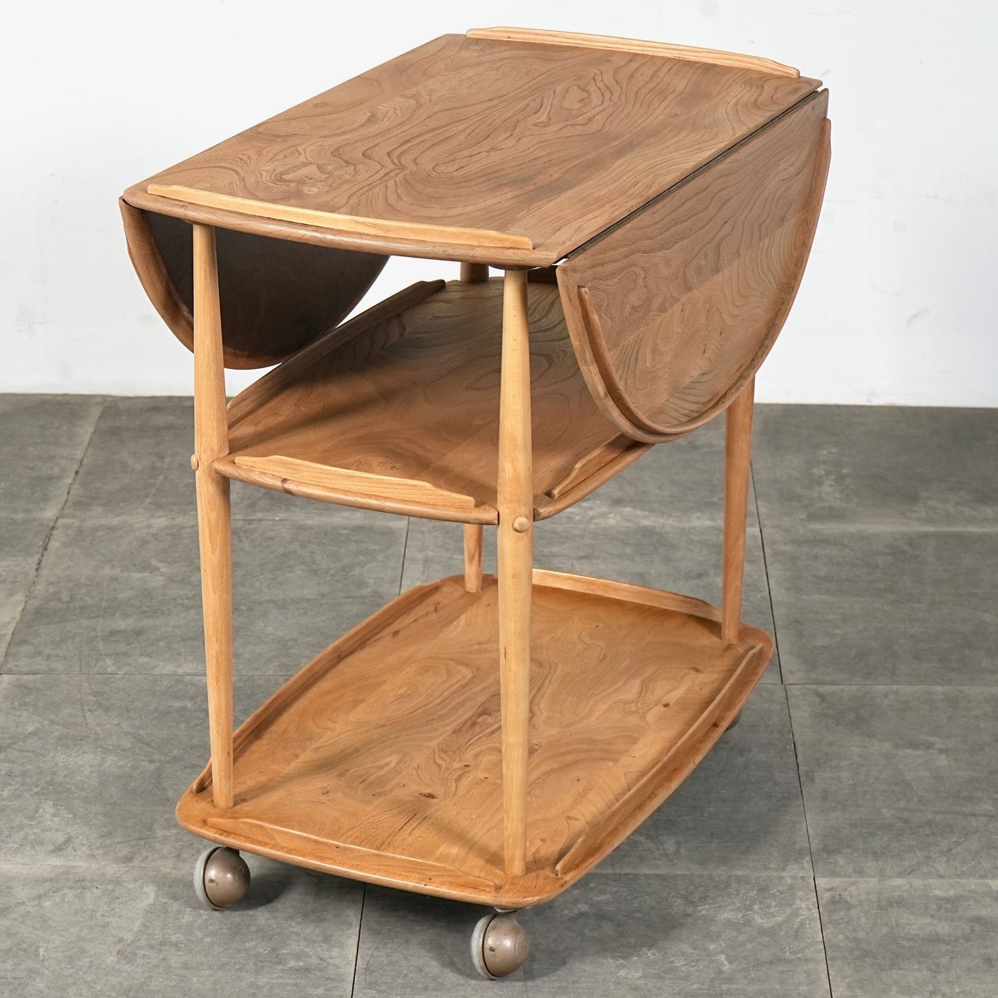 【ERCOL】ヴィンテージ ドロップリーフ トロリー(ワゴン)