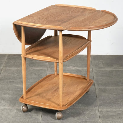 【ERCOL】ヴィンテージ ドロップリーフ トロリー(ワゴン)