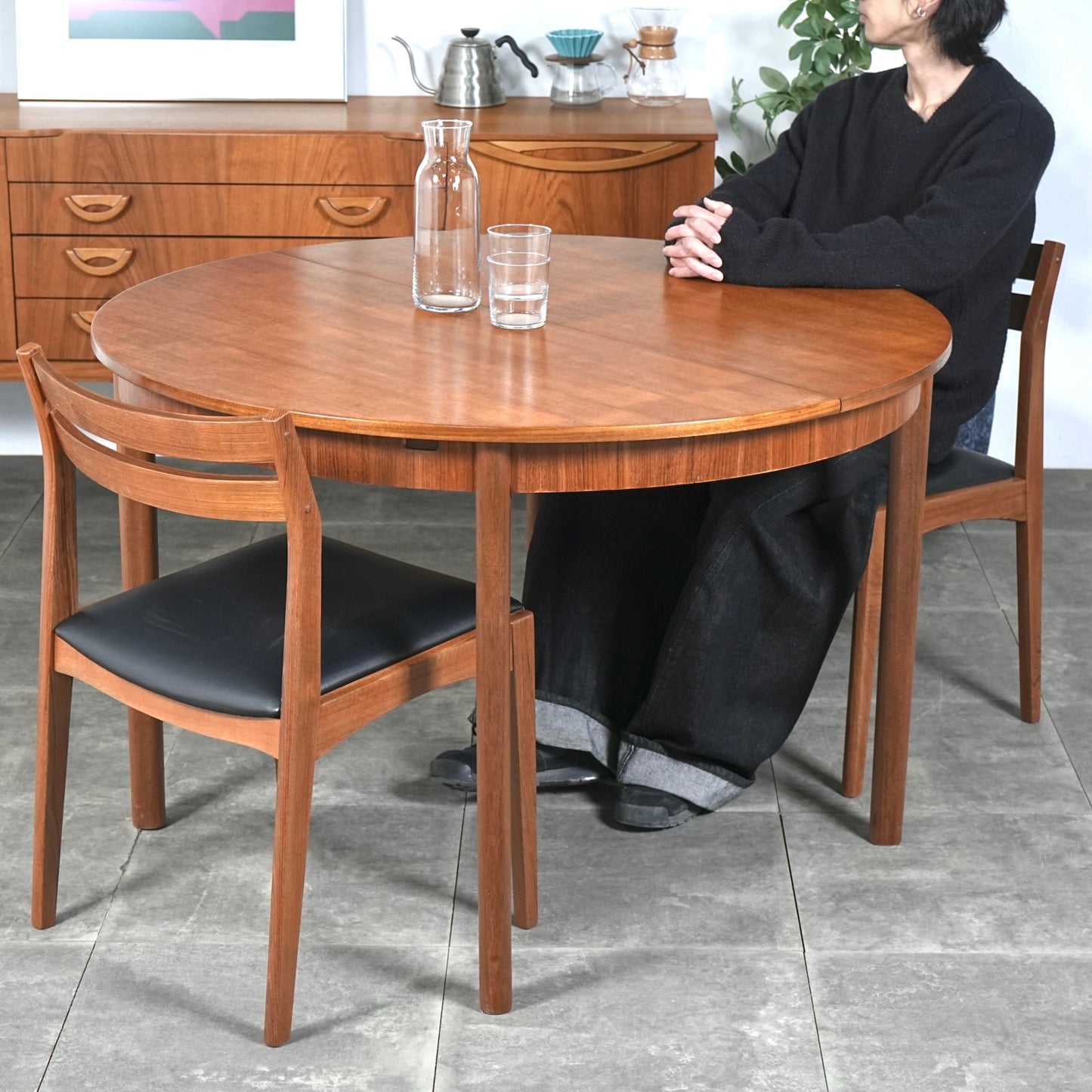 【A.H.McINTOSH】エクステンション ラウンドテーブル