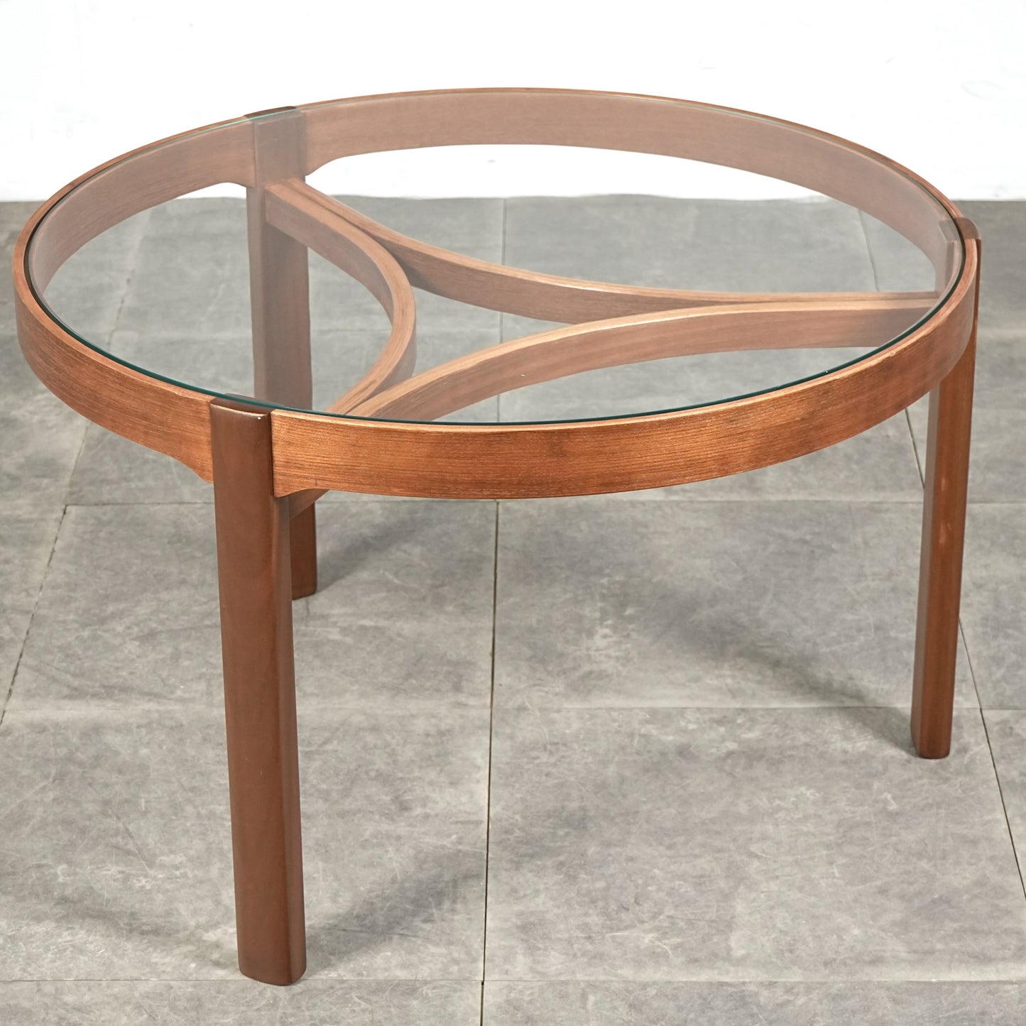 【NATHAN】ガラストップ ネストテーブル