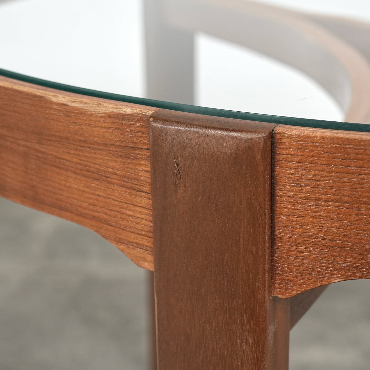 【NATHAN】ガラストップ ネストテーブル