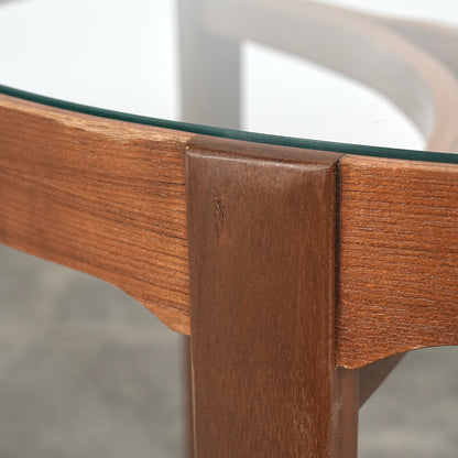 【NATHAN】ガラストップ ネストテーブル