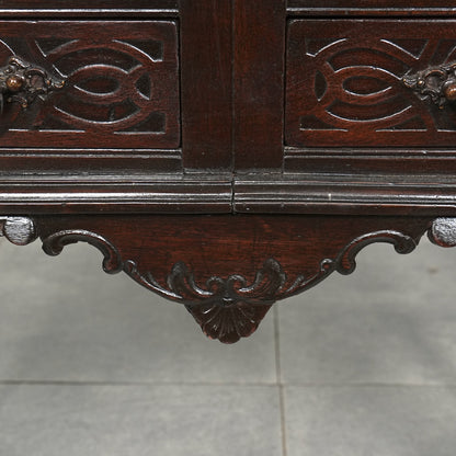 英国アンティーク ガラスキャビネット