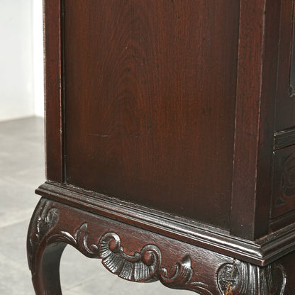 英国アンティーク ガラスキャビネット