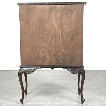 英国アンティーク ガラスキャビネット