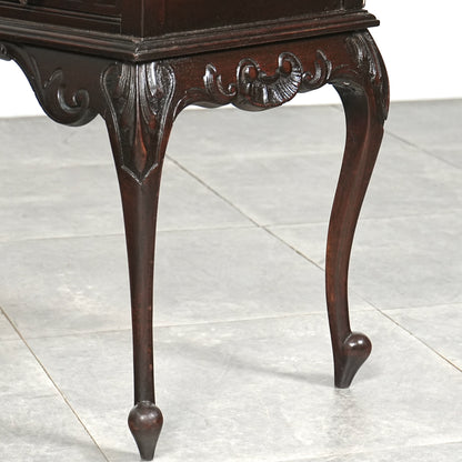 英国アンティーク ガラスキャビネット