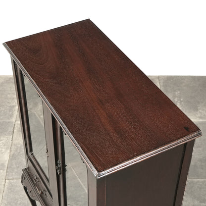 英国アンティーク ガラスキャビネット