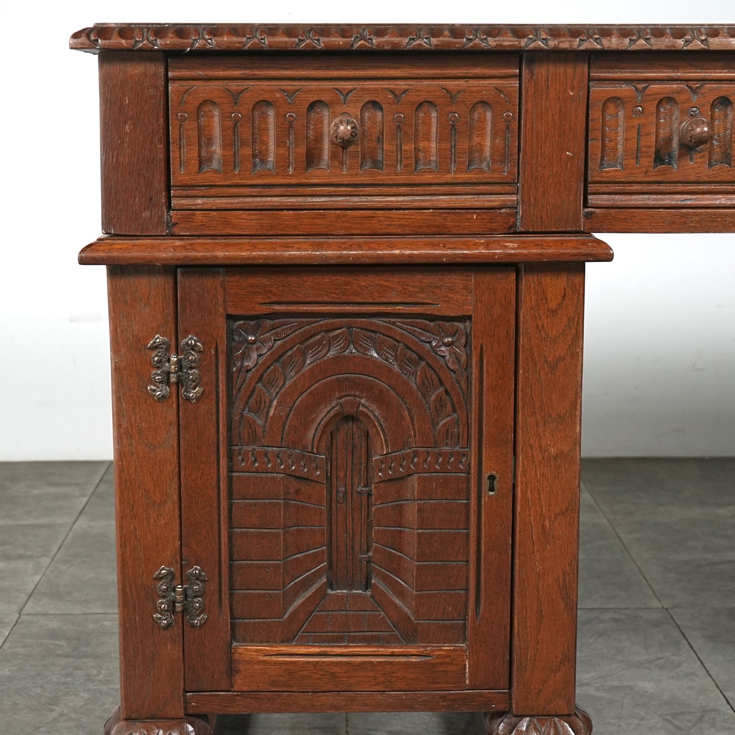 英国アンティーク ライティングデスク(ダブルサイド)