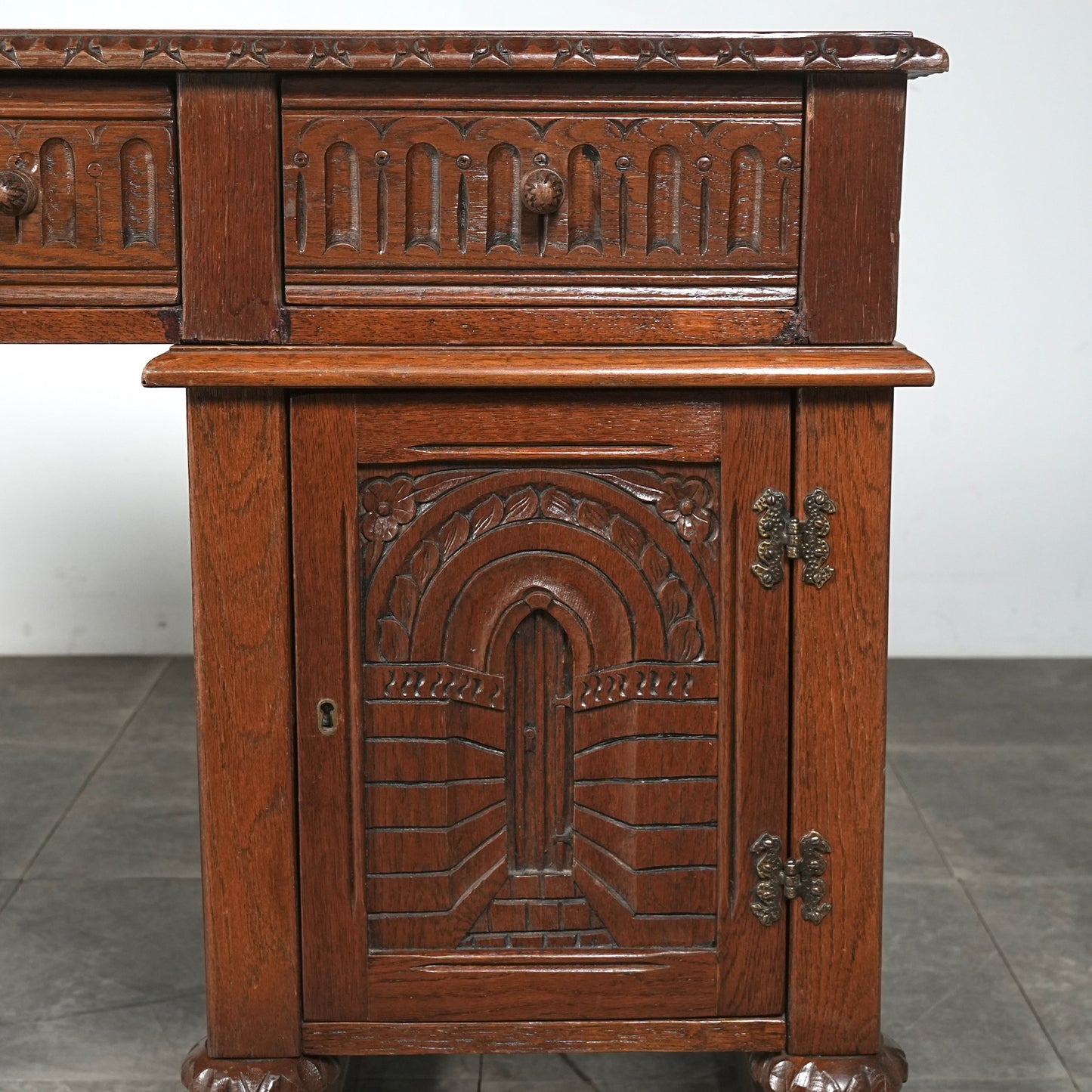 英国アンティーク ライティングデスク(ダブルサイド)