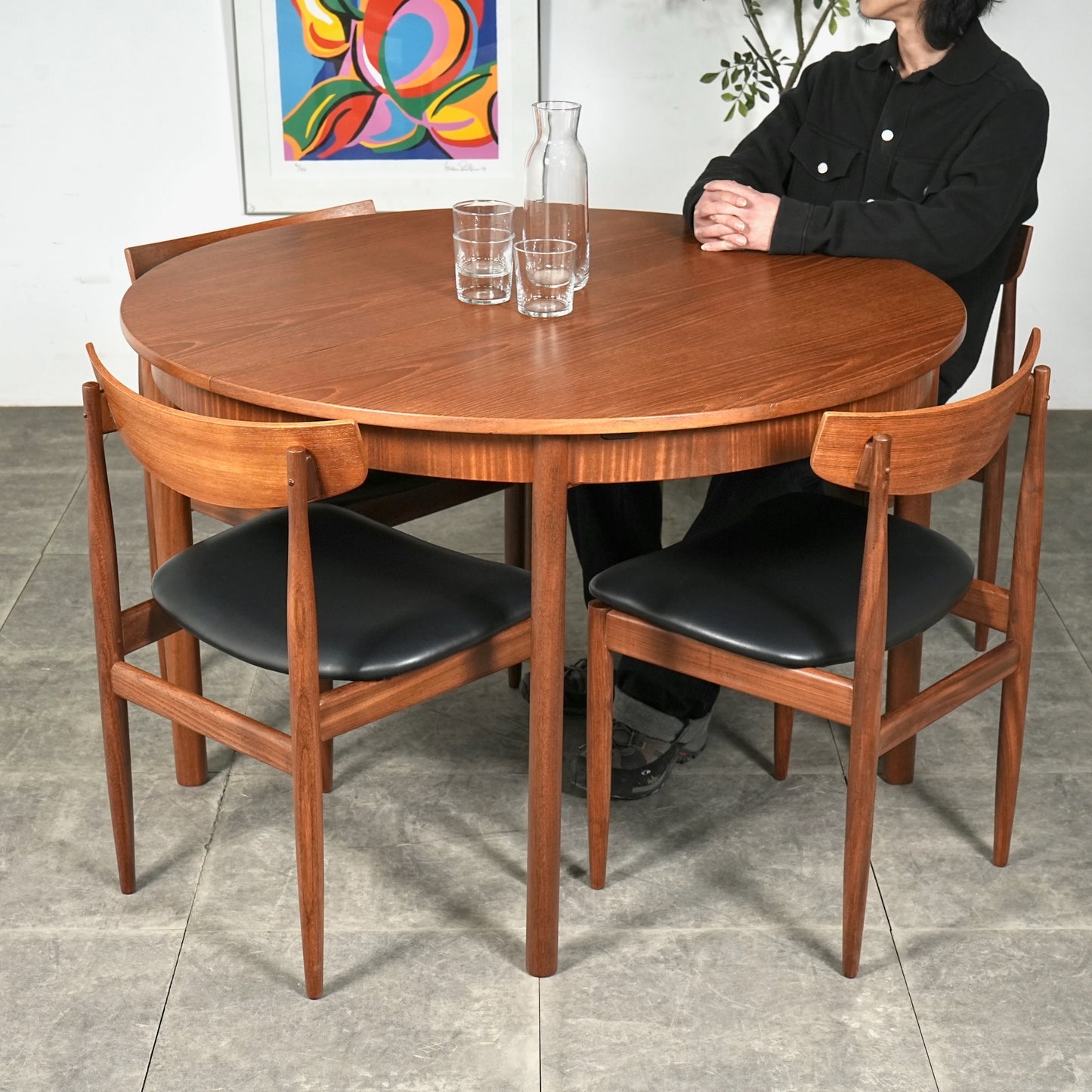 【A.H.McINTOSH】エクステンション ラウンドテーブル