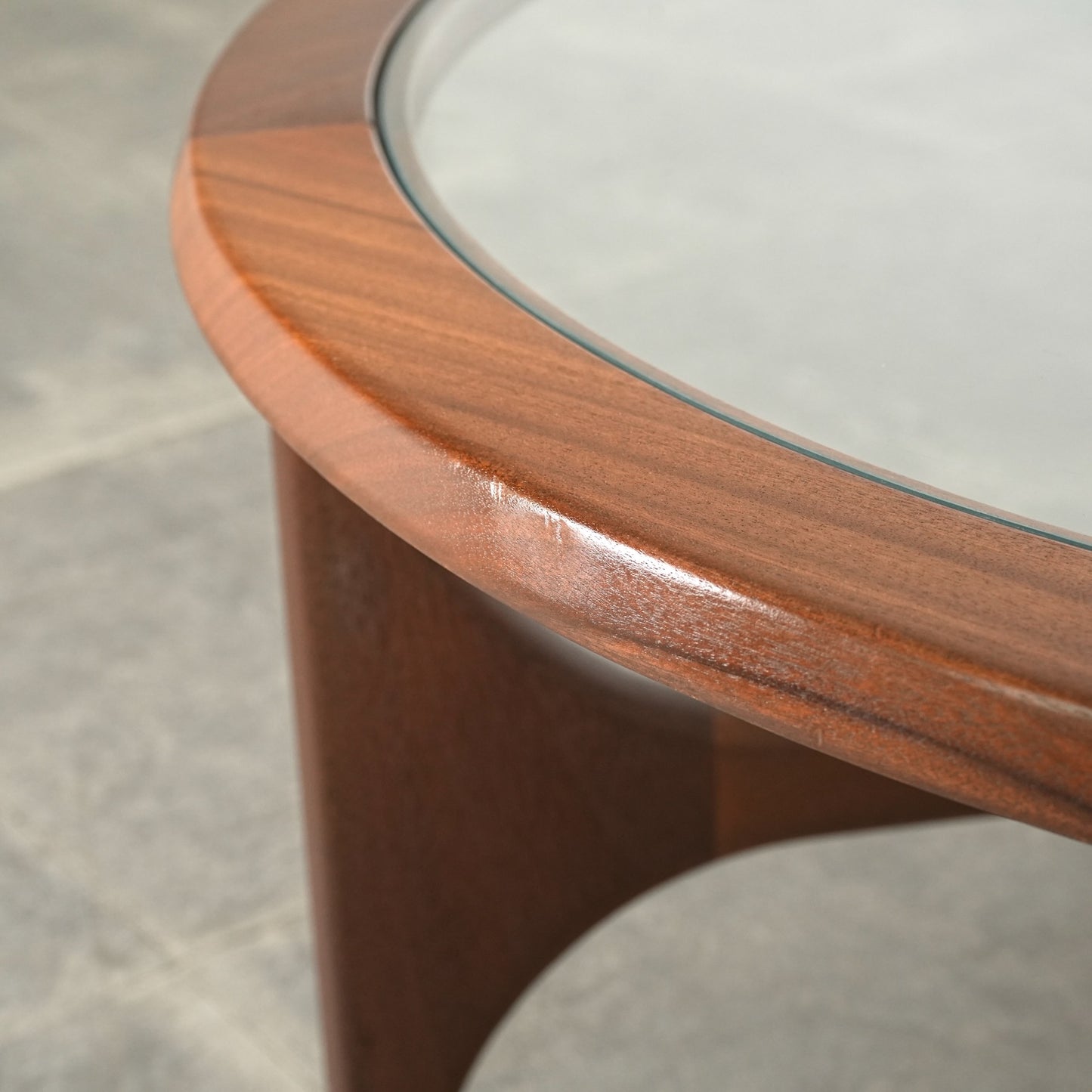 【STONEHILL】ガラストップ ローテーブル