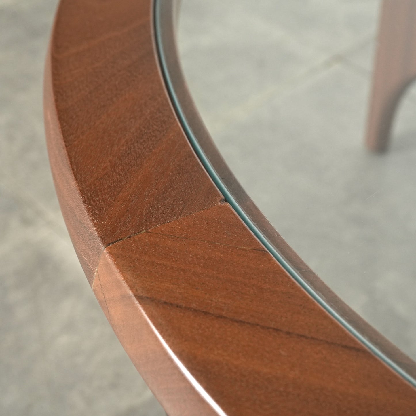 【STONEHILL】ガラストップ ローテーブル