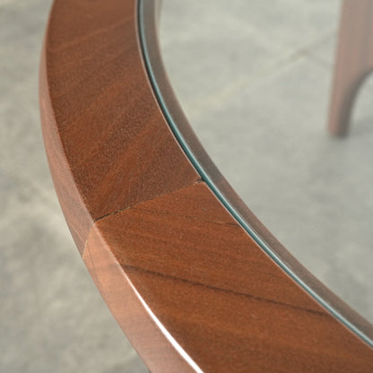 【STONEHILL】ガラストップ ローテーブル