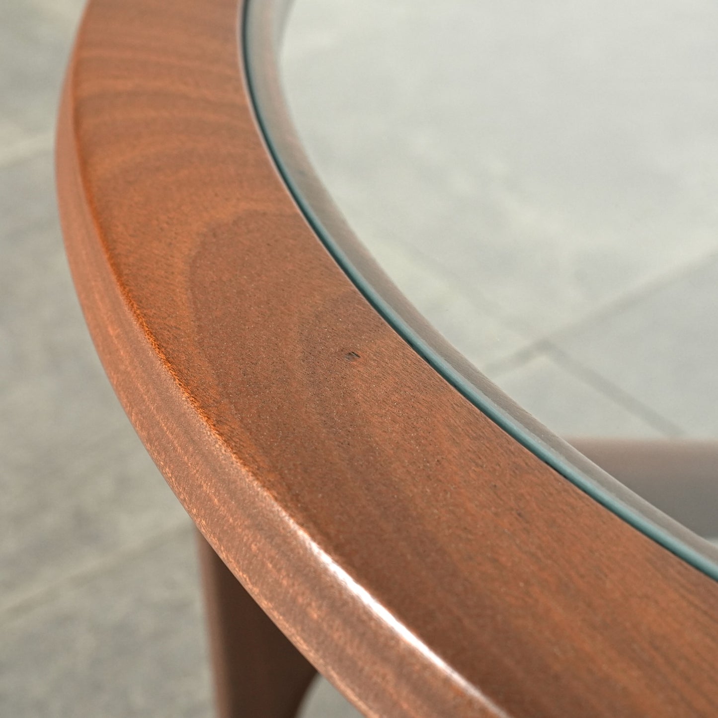 【STONEHILL】ガラストップ ローテーブル