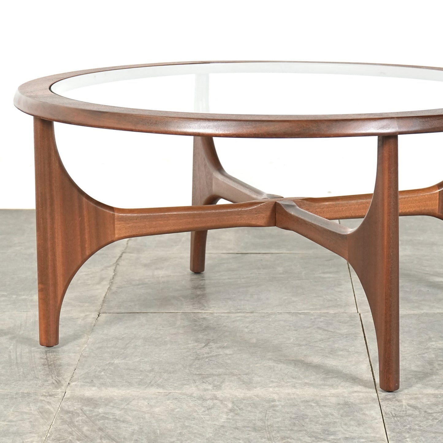 【STONEHILL】ガラストップ ローテーブル