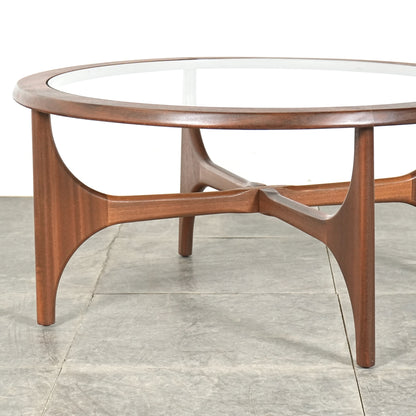 【STONEHILL】ガラストップ ローテーブル