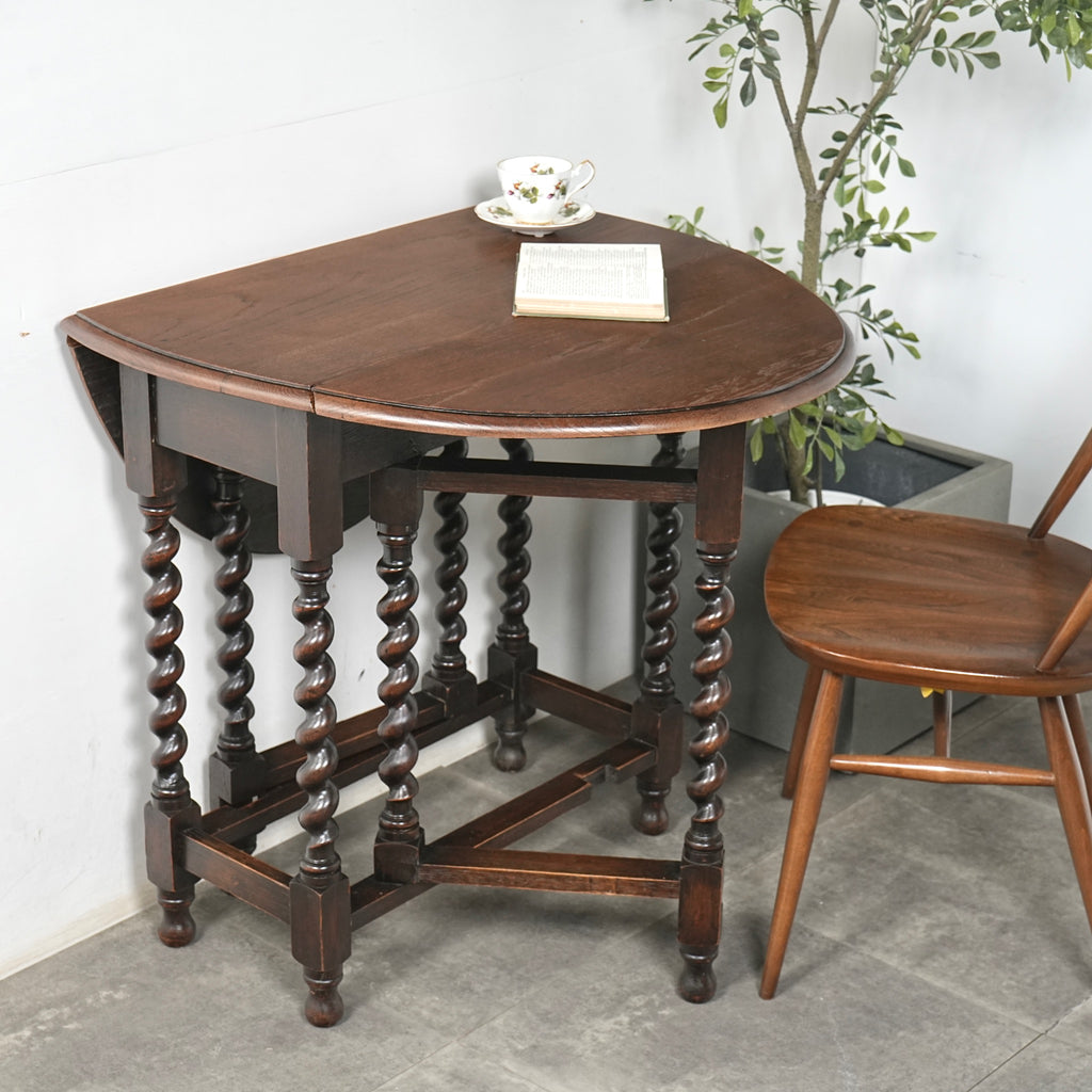 英国アンティーク ゲートレッグテーブル