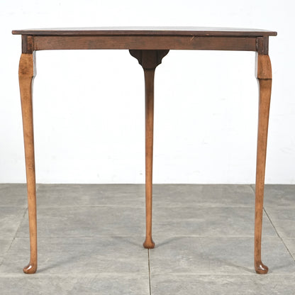 英国ヴィンテージ コンソールテーブル(ハーフムーンテーブル)