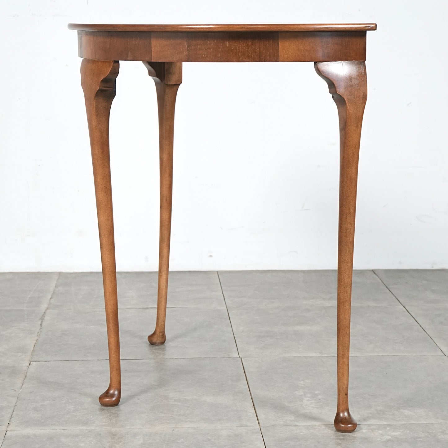 英国ヴィンテージ コンソールテーブル(ハーフムーンテーブル)