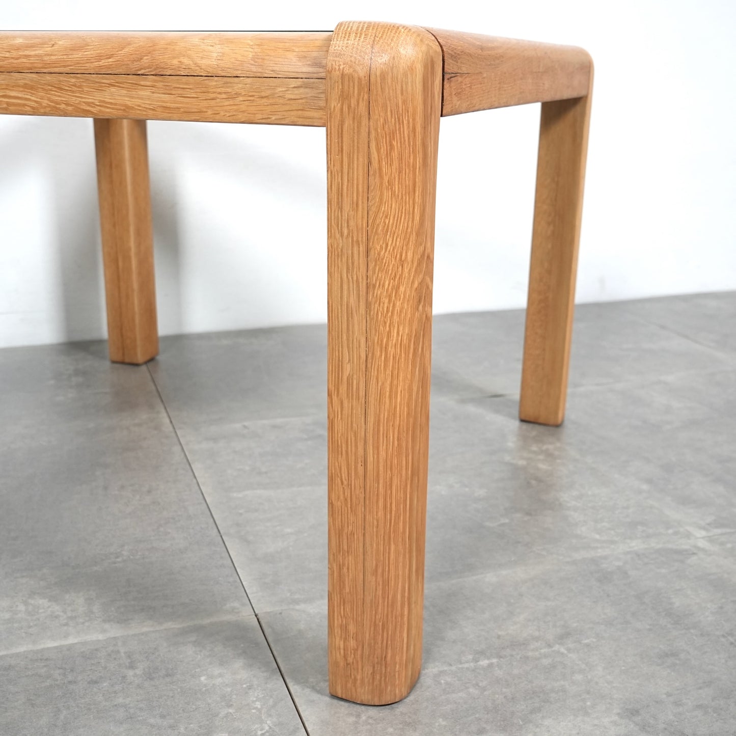 イギリスヴィンテージ ガラストップ ローテーブル