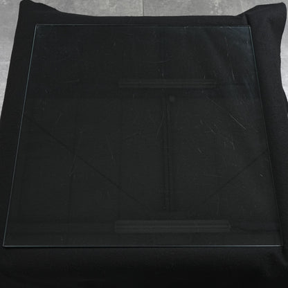 イギリスヴィンテージ ガラストップ ローテーブル