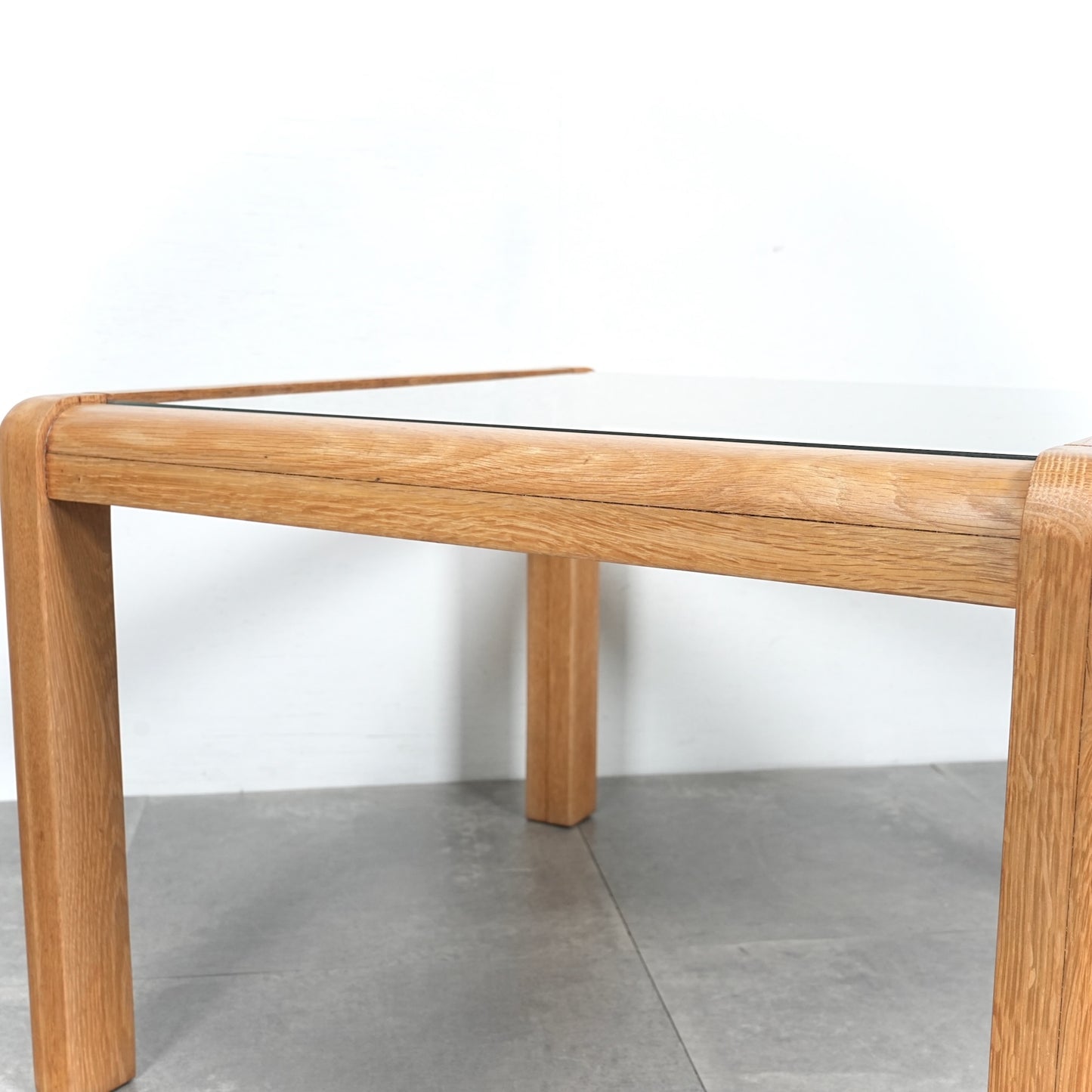 イギリスヴィンテージ ガラストップ ローテーブル