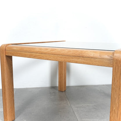 イギリスヴィンテージ ガラストップ ローテーブル