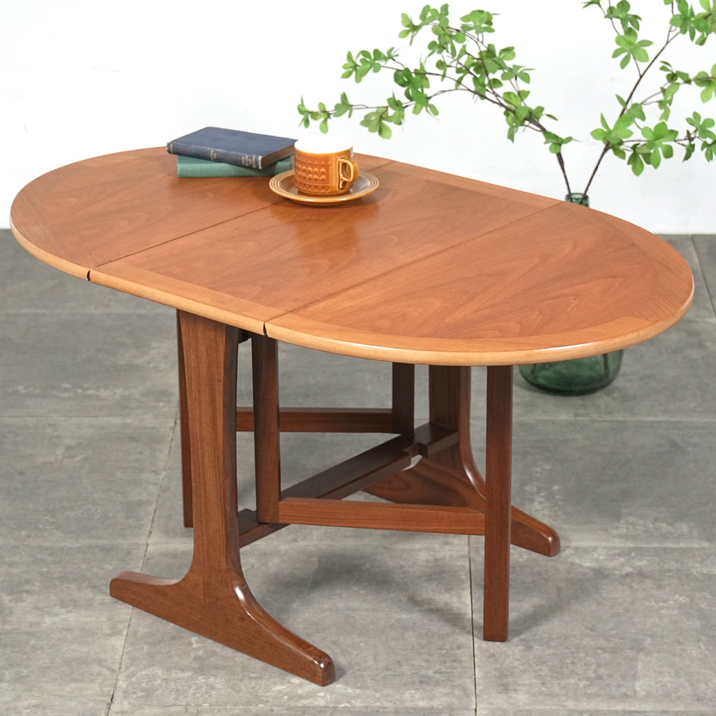 【NATHAN】ヴィンテージ ゲートレッグ ローテーブル