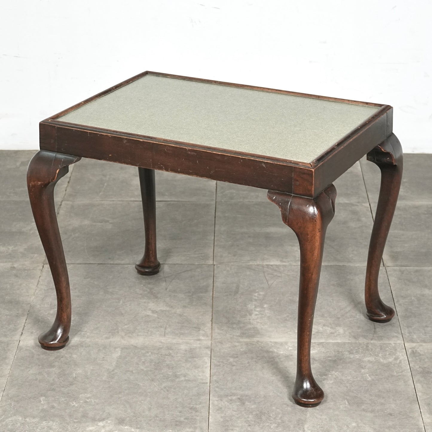 英国クラシック ガラストップローテーブル