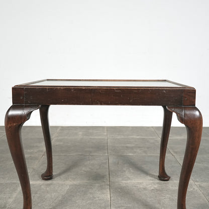 英国クラシック ガラストップローテーブル