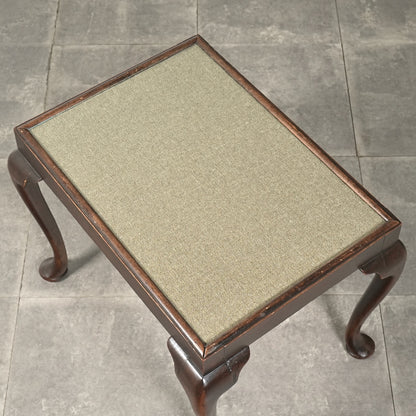 英国クラシック ガラストップローテーブル