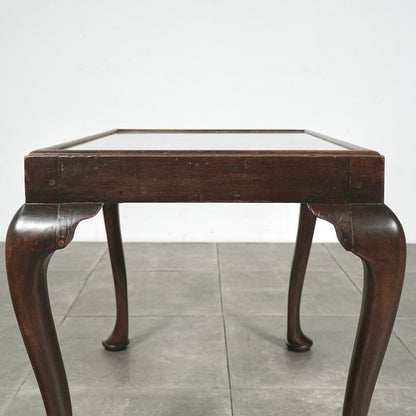 英国クラシック ガラストップローテーブル