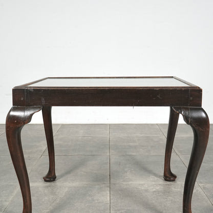 英国クラシック ガラストップローテーブル