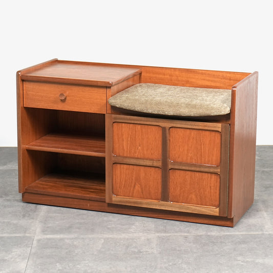 【NATHAN】ヴィンテージ テレフォンベンチ【張替済】