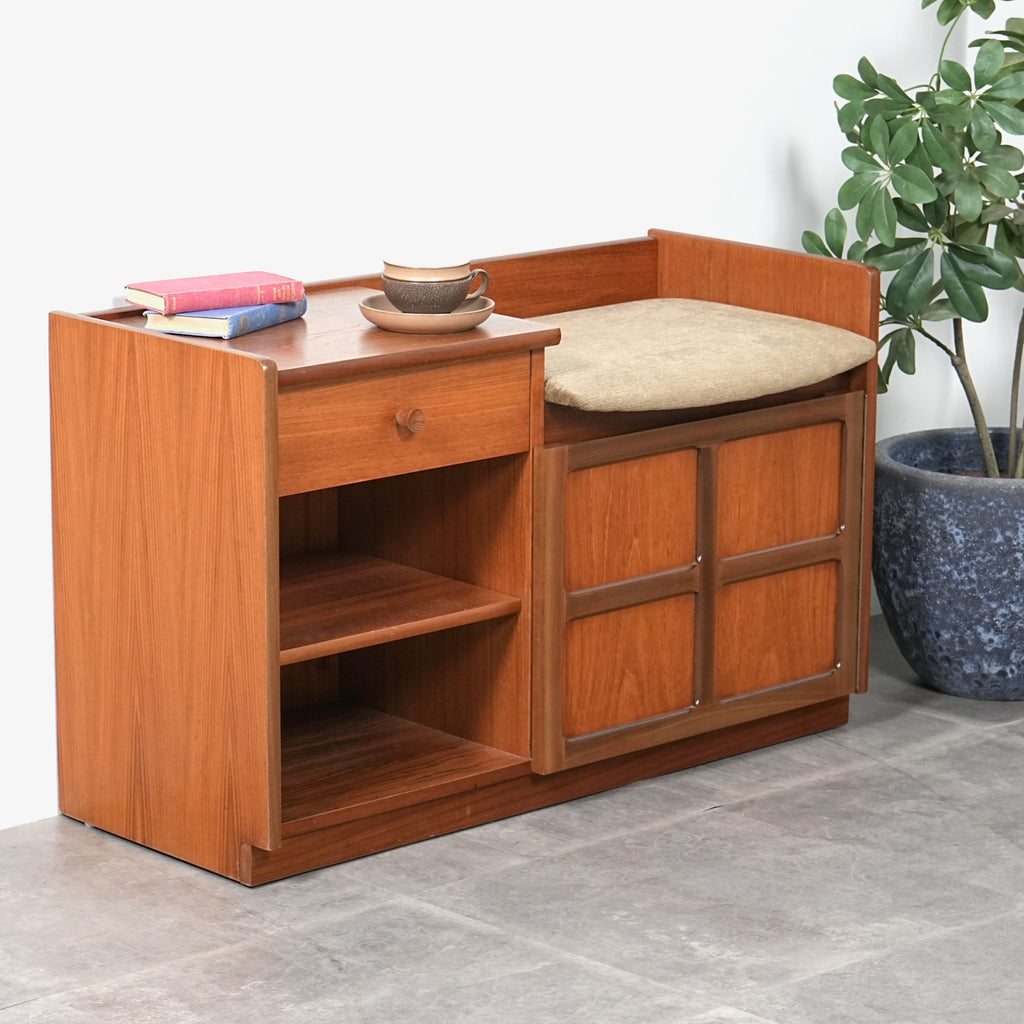 【NATHAN】ヴィンテージ テレフォンベンチ【張替済】