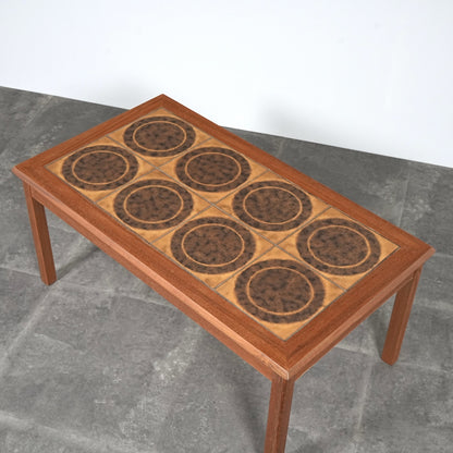 デンマークヴィンテージ タイルトップ ローテーブル