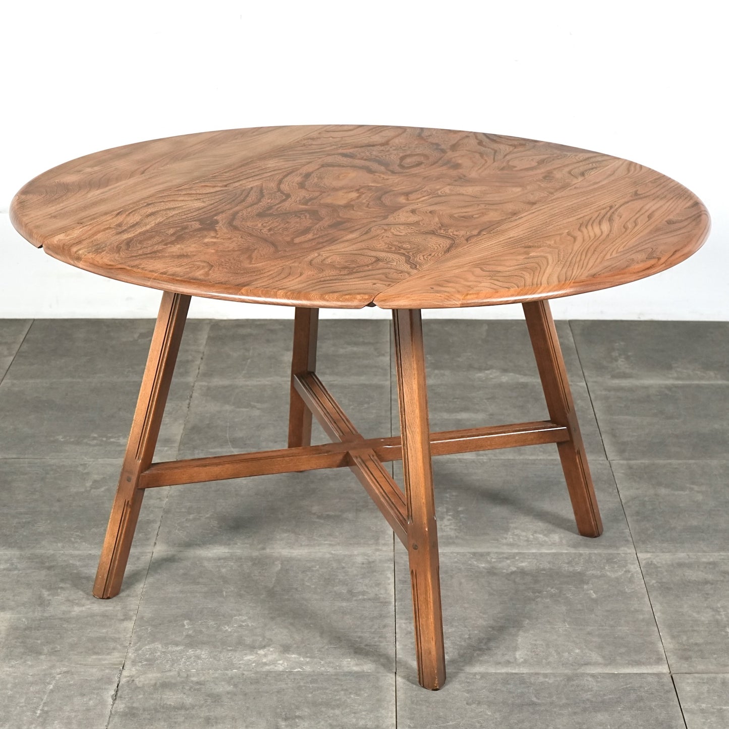 【ERCOL】ヴィンテージ ドロップリーフテーブル(バイカラー)