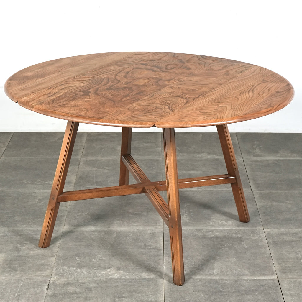 【ERCOL】ヴィンテージ ドロップリーフテーブル(バイカラー)