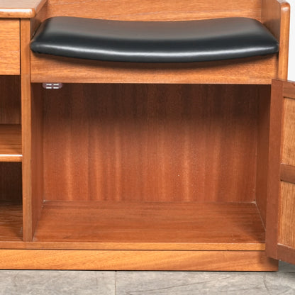 【NATHAN】ヴィンテージ テレフォンベンチ【張替済】