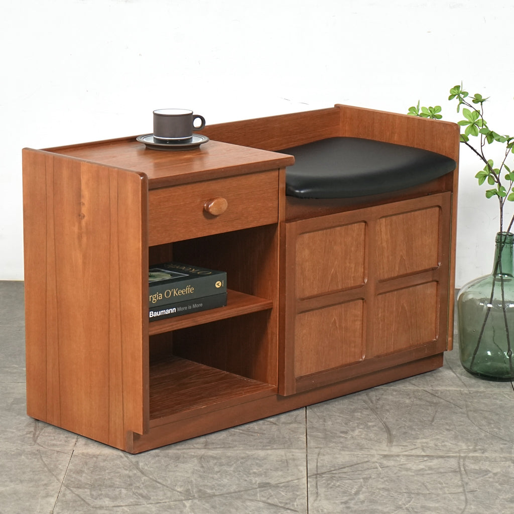 【NATHAN】ヴィンテージ テレフォンベンチ【張替済】