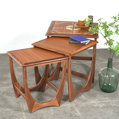 【G-PLAN】ASTRO タイルトップネストテーブル