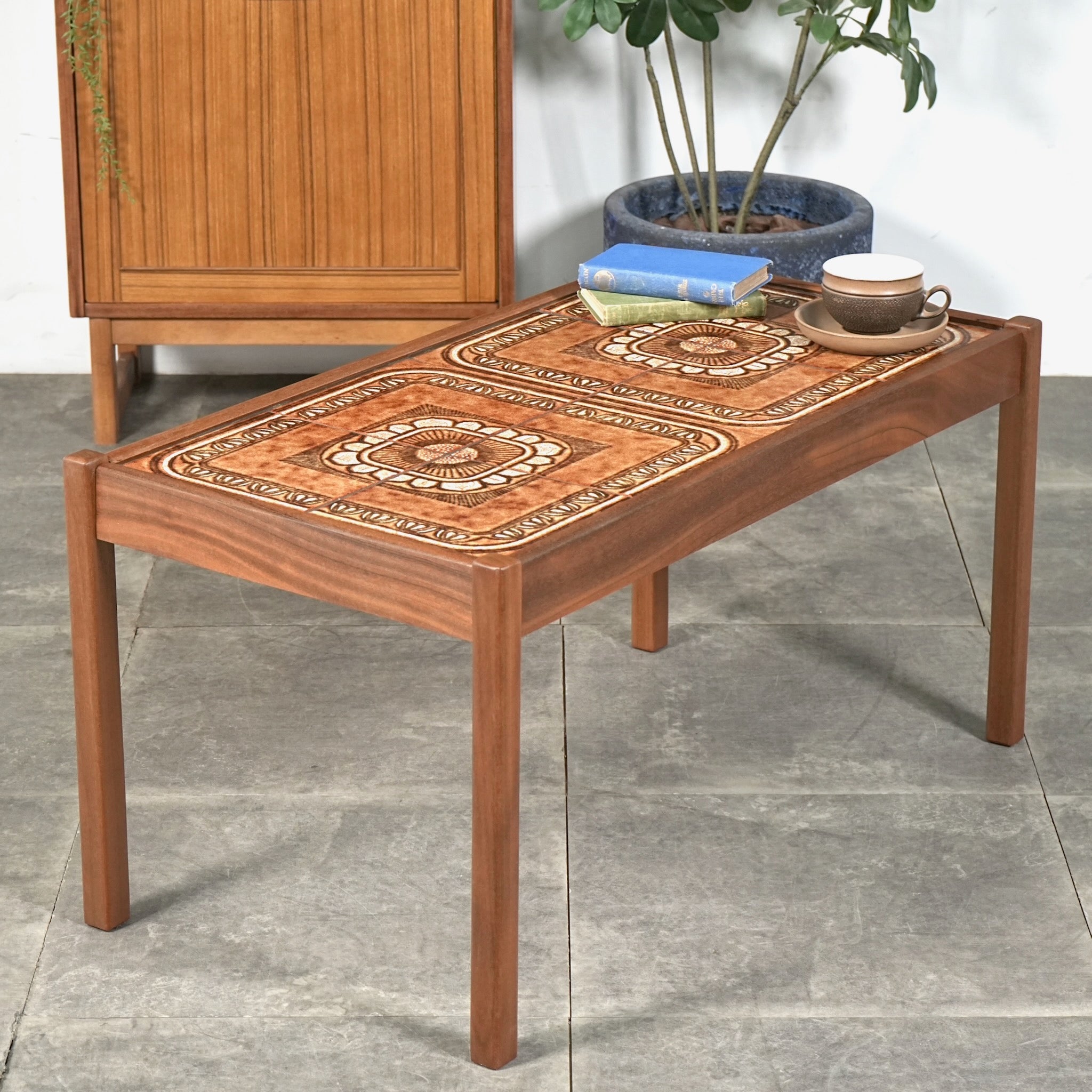 イタリア製 タイル ウッド ローテーブル コーヒーテーブル センターテーブル ナ イタリア製 タイル ウッド ローテーブル コーヒーテーブル センター