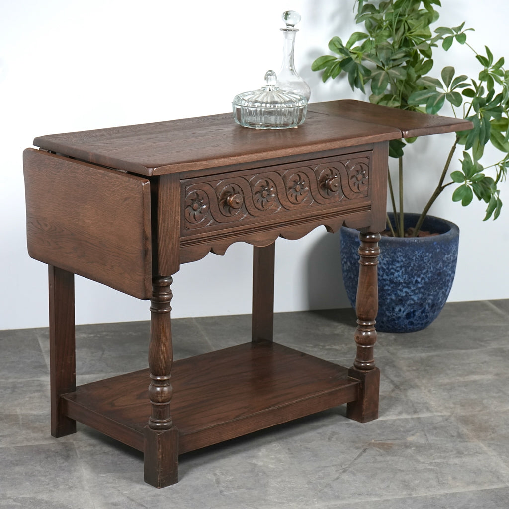 英国クラシック ドロップリーフ サイドテーブル