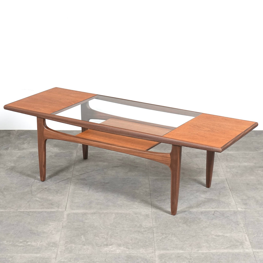 【G-PLAN】ガラストップ ローテーブル