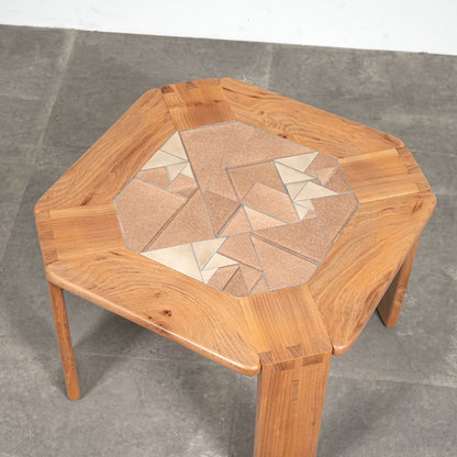 イギリスヴィンテージ タイルトップ ローテーブル