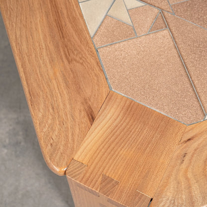 イギリスヴィンテージ タイルトップ ローテーブル