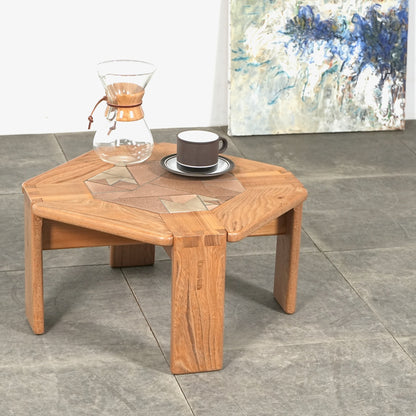 イギリスヴィンテージ タイルトップ ローテーブル