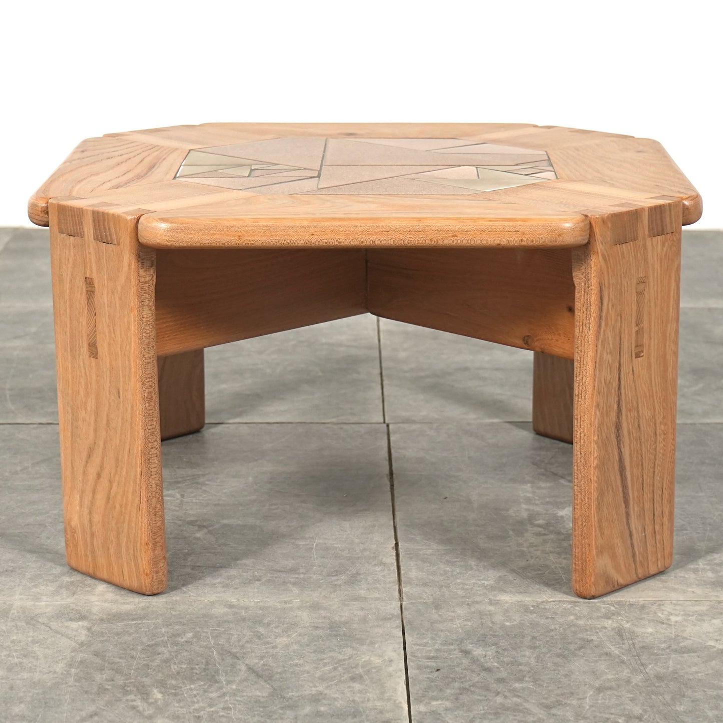 イギリスヴィンテージ タイルトップ ローテーブル